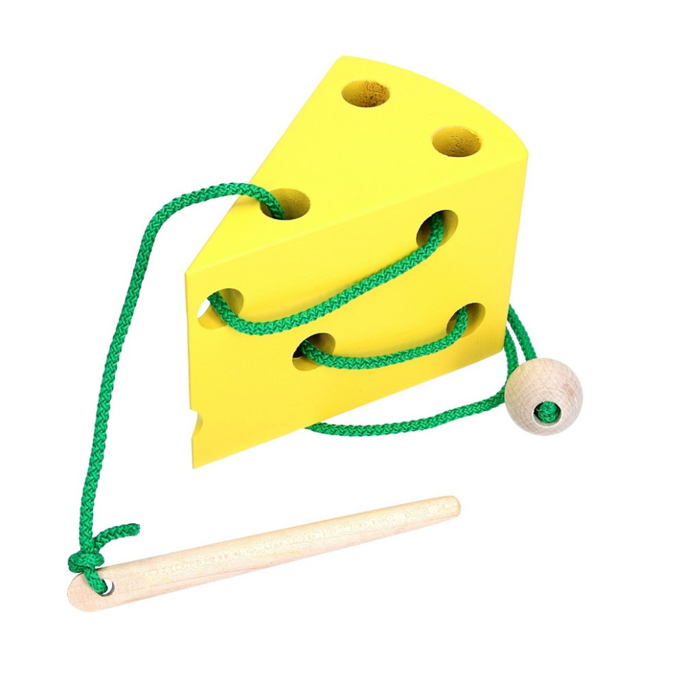 Дитяча дерев'яна шнурівка 