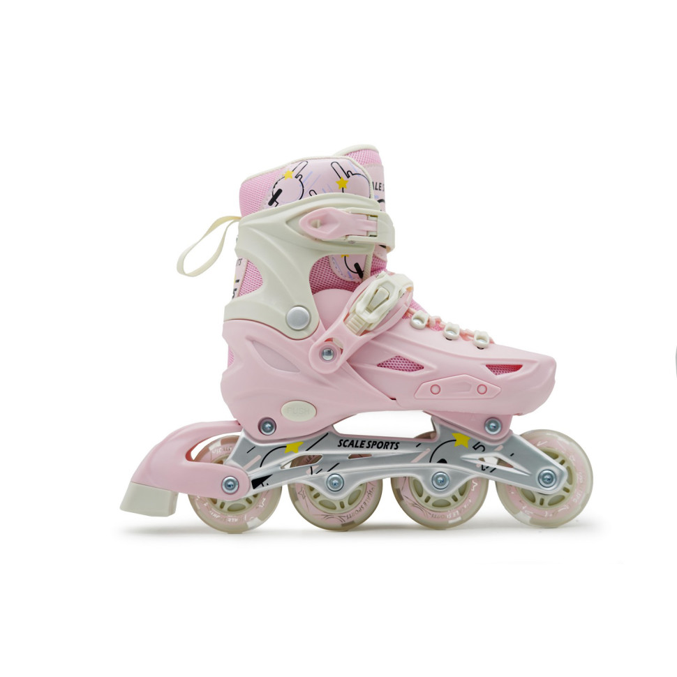 Дитячі розсувні ролики LF 605 Scale Sports 928990009 Pink, розмір 39-42