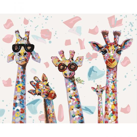 Картина за номерами. "Веселі жирафи" 40*50см KHO4115 по цене 240 грн.