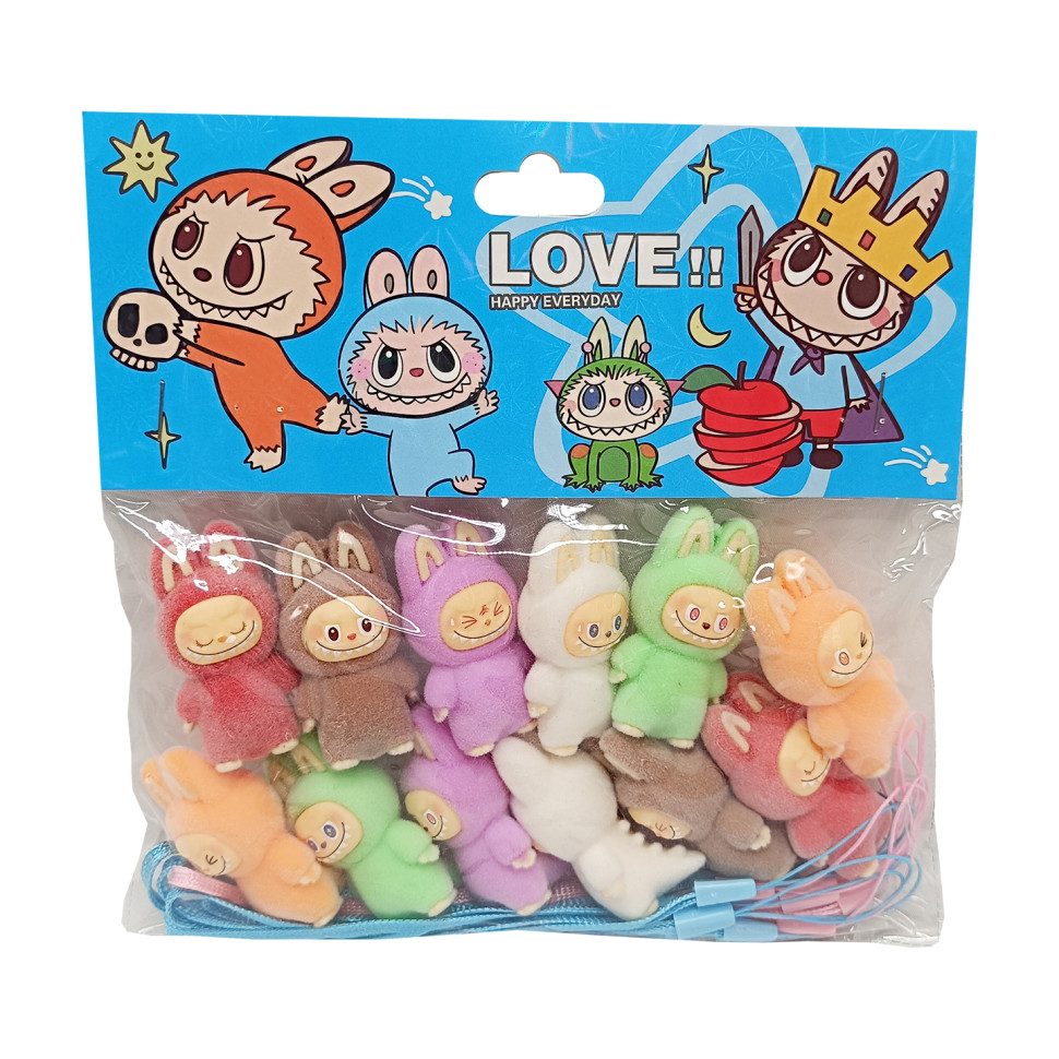 Детская фигурка Labubu the Monsters Dragons Bambi ZB-1101 в наборе 12 штук