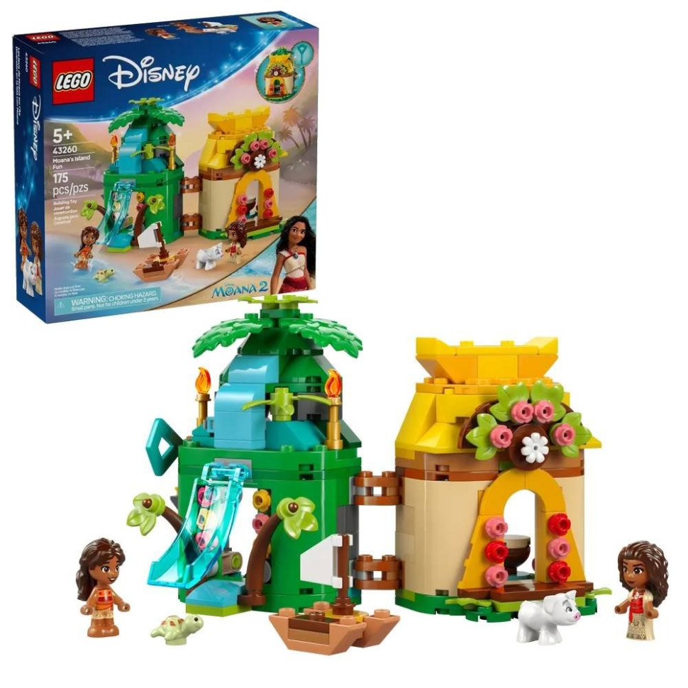 Конструктор Острівні розваги Ваяни LEGO 43260, 175 деталей