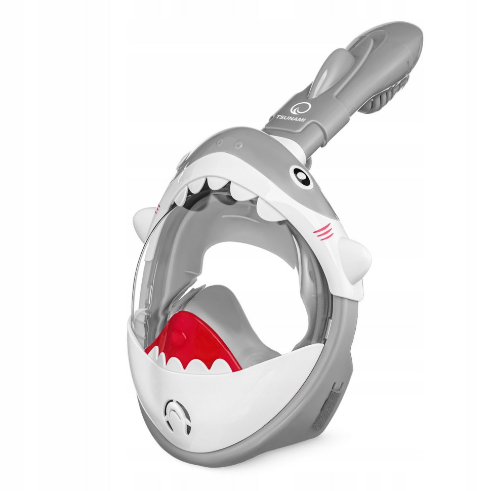 Маска для снорклинга полнолицевая Shark TSUNAMI P-5905973405447 Grey
