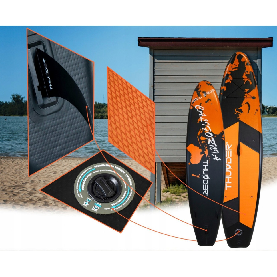 Надувна SUP дошка Earth Thunder SUP-EARTH з веслом 365 см