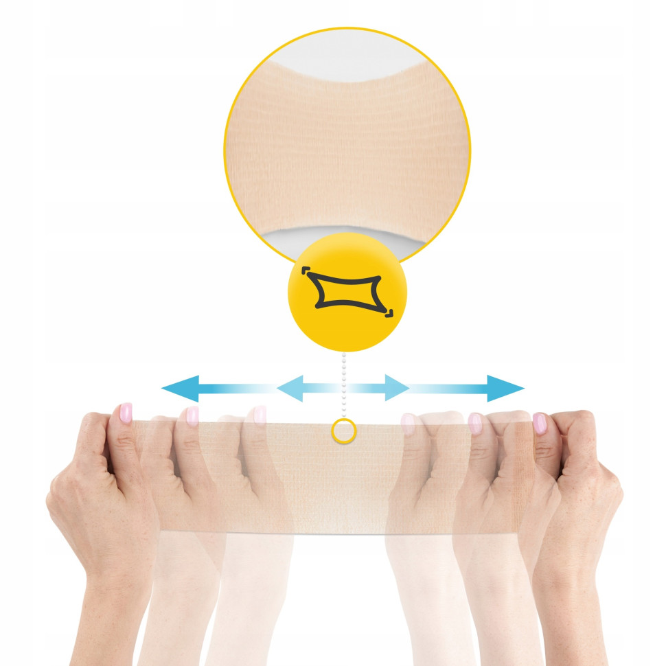 Когезионный эластичный бинт-бандаж Cohesive Bandage 4FIZJO P-5905973400879, 10 см x 4,5 м 