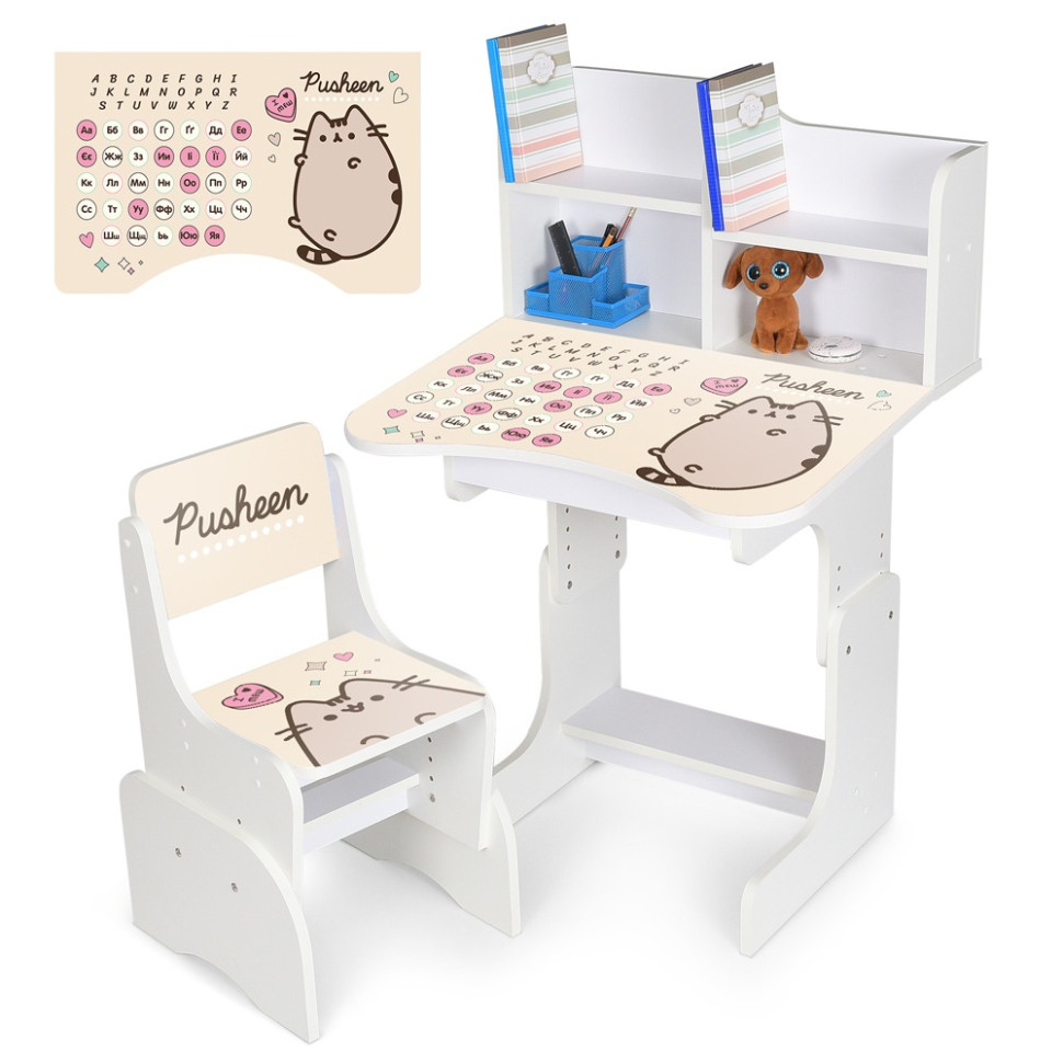 Дитяча Парта Bambi N 2071-17-1B, дерево, зі стільчиком
