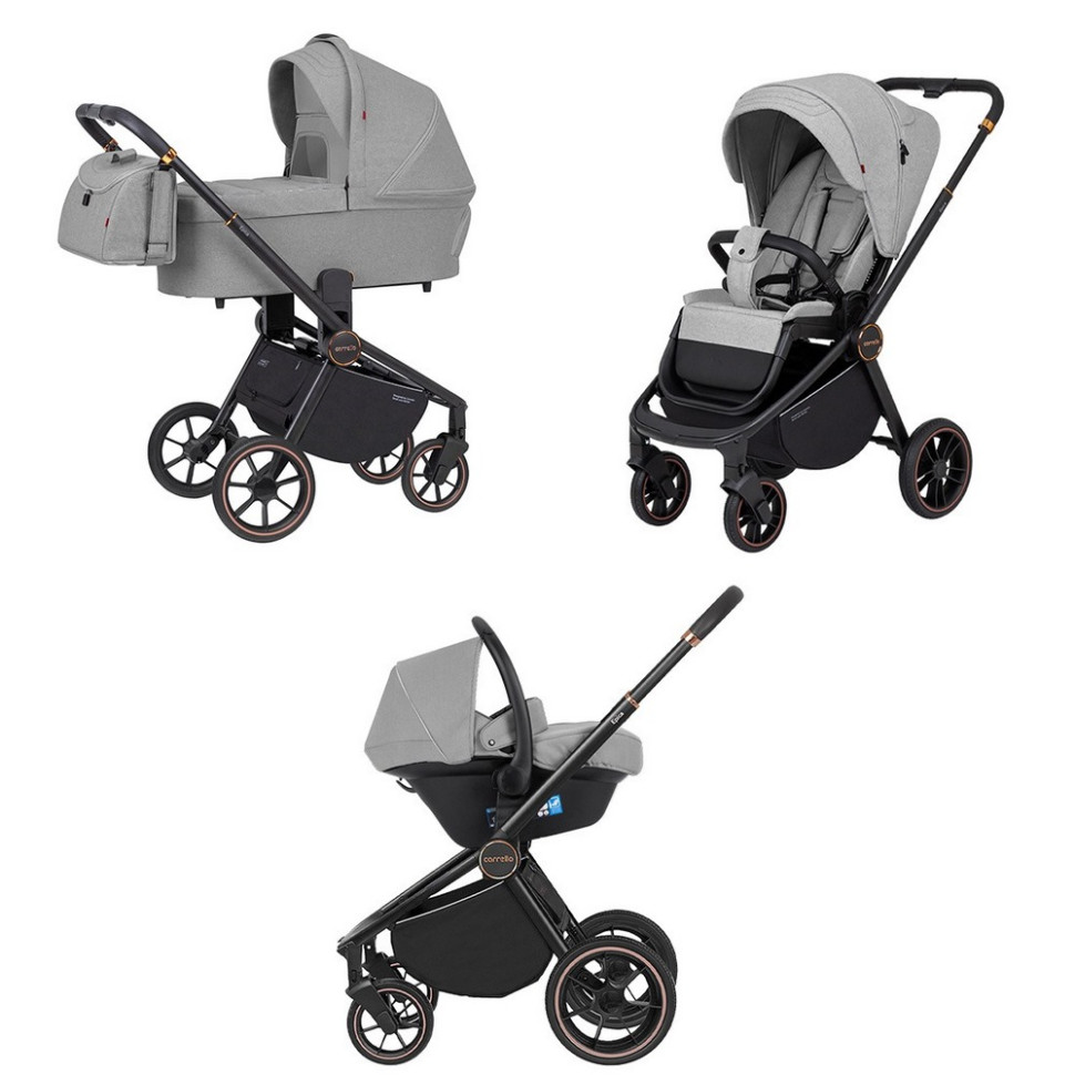 Коляска універсальна 3 в 1 Epica CARRELLO CRL-8511/1 Silver Grey 20