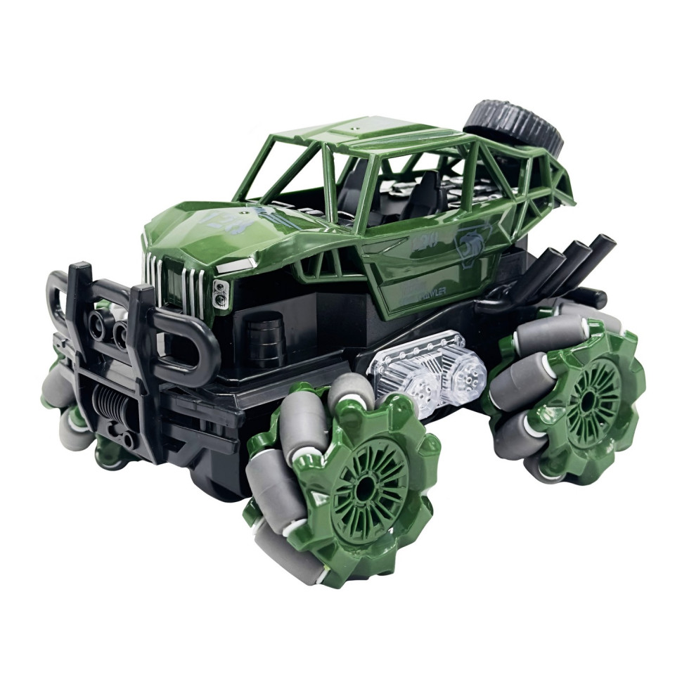 Джип на радиоуправлении Bambi ESD668-1C(Green) 16,5 см, световые эффекты, аккумулятор, 1:16