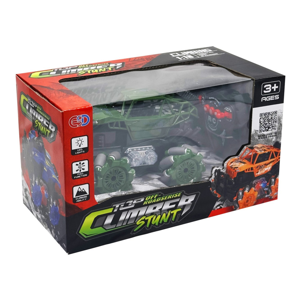 Джип на радиоуправлении Bambi ESD668-1C(Green) 16,5 см, световые эффекты, аккумулятор, 1:16