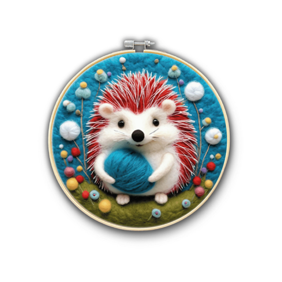 Набор для валяния картины из шерсти 