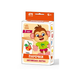 Настольная игра Парочки: Английский алфавит Ранок 1392002, 7 игр