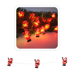 Гирлянда-струна "Санта" Chomik 5900779854178, 2,2 м, 20 LED теплый белый Гирлянда-струна "Санта" Chomik 5900779854178, 2,2 м, 20 LED теплый белый