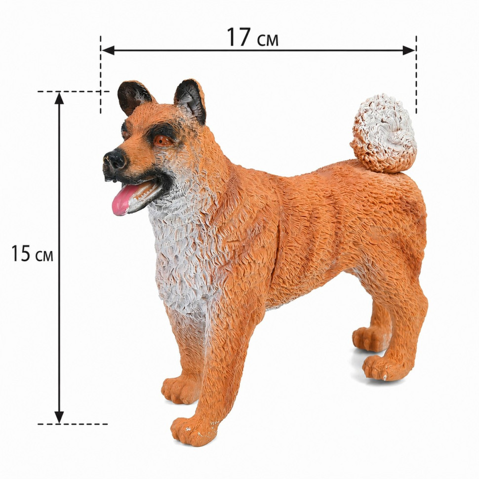 Игровая фигурка Собака Bambi DY36-5 высота 15 см, длина 17 см