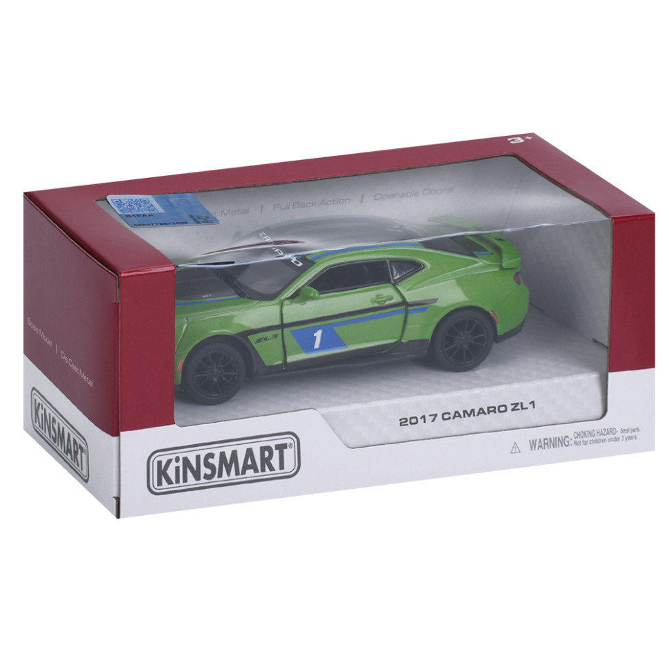 Машинка Chevrolet Camaro ZL1 2017 Kinsmart KT5399FW інерційна, 1:38