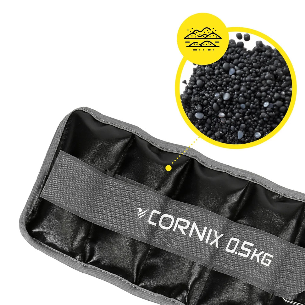 Утяжелители-манжеты для ног и рук Cornix XR-0394, 2 x 0.5 кг