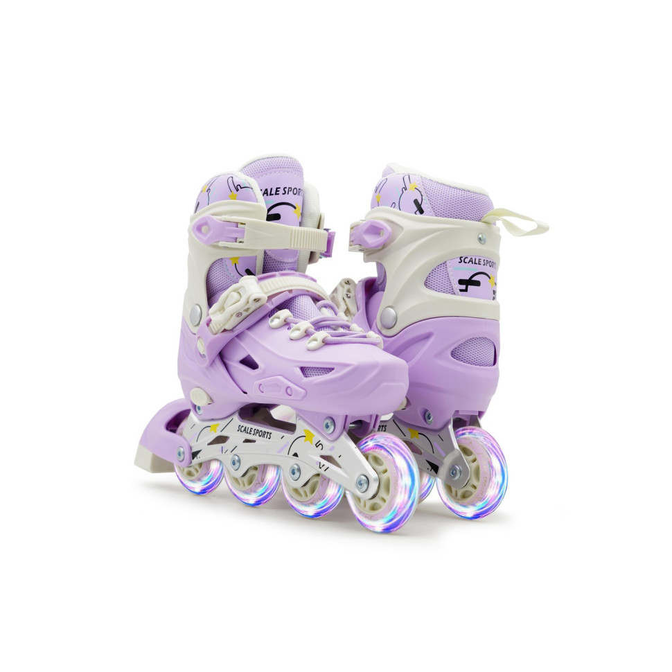 Детские раздвижные ролики LF 605 Scale Sports 36108303 Purple, размер 29-33