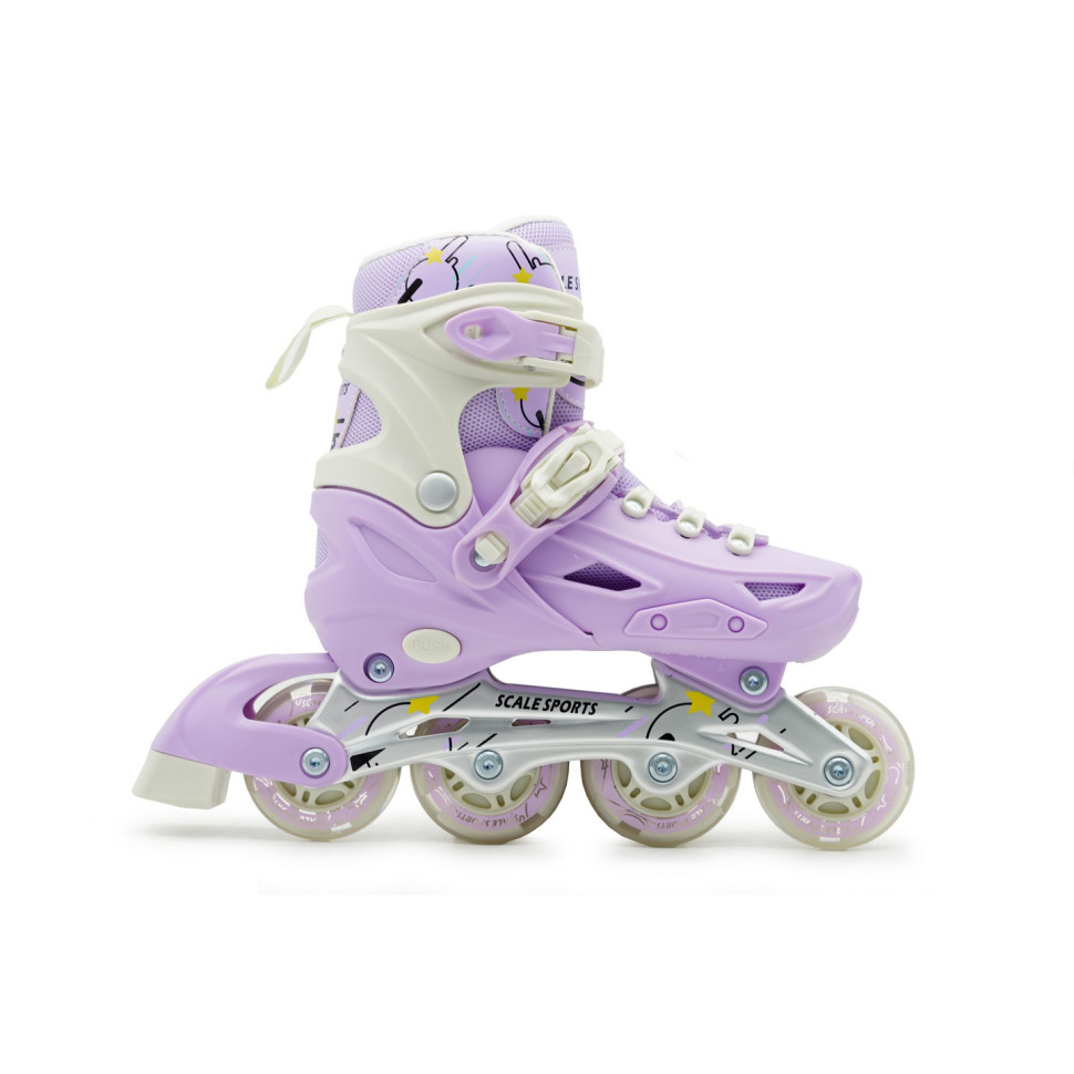 Детские раздвижные ролики LF 605 Scale Sports 36108303 Purple, размер 29-33