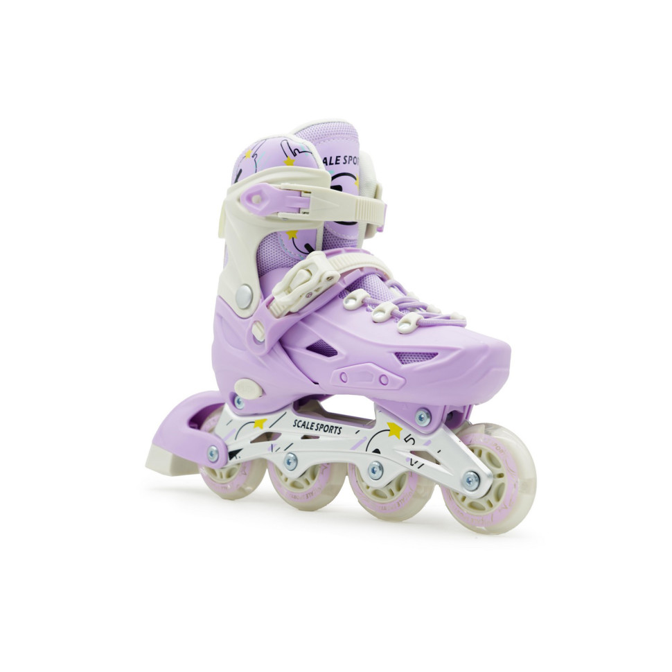Детские раздвижные ролики LF 605 Scale Sports 36108303 Purple, размер 29-33