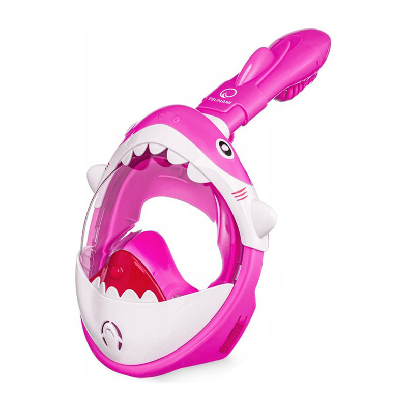 Маска для снорклинга полнолицевая Shark TSUNAMI P-5905973405430 Pink 