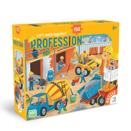 Пазл детский "Профессии. Строитель" DoDo Toys 300703, 150 элементов