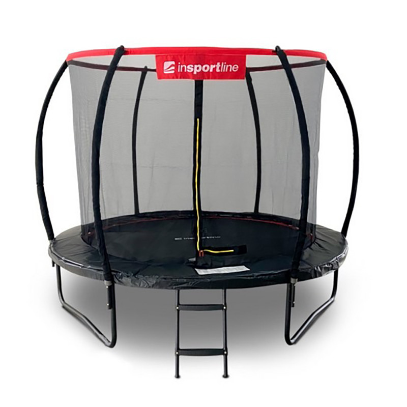 Батут с внутренней сеткой Flea PRO inSPORTline 23878ISL черный 244 см 