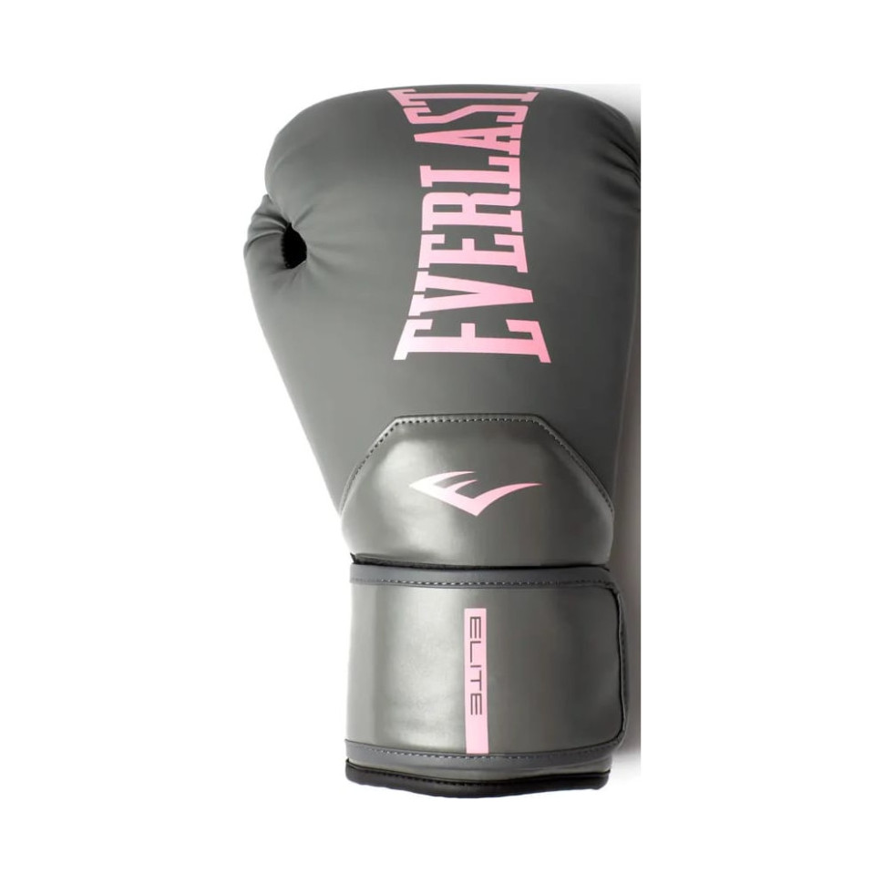 Боксерские перчатки ELITE 2 BOXING GLOVES Everlast P00003312 серый/розовый 14 унций