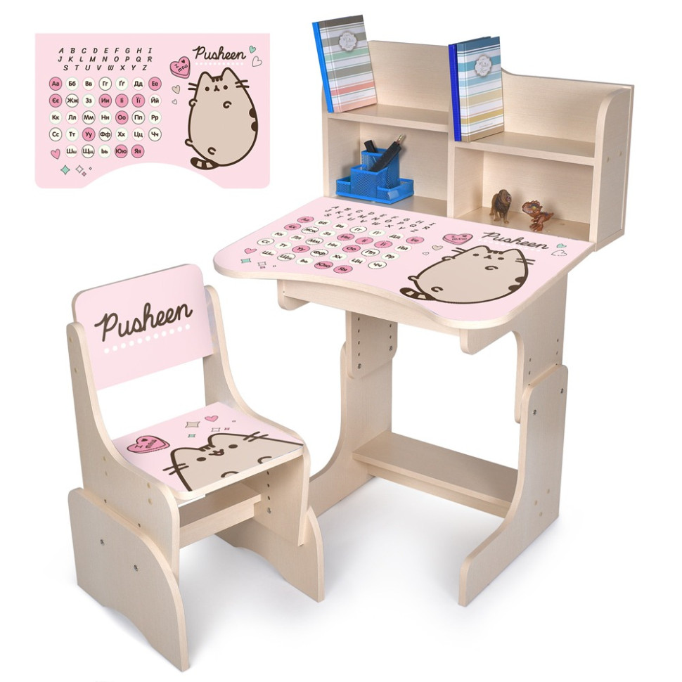 Дитяча Парта Bambi N 2071-17-2A, дерево, зі стільчиком