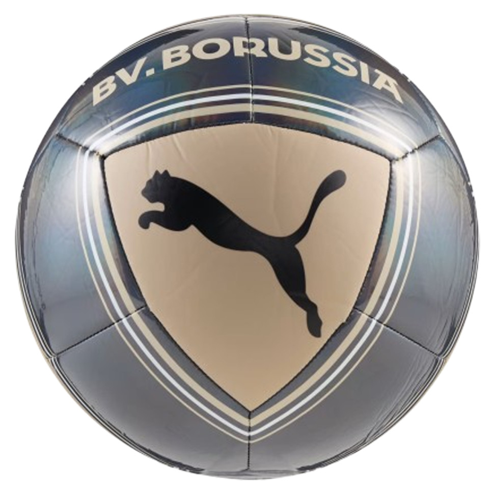 Мяч футбольный BVB Culture Ball Puma 084974-02 серый/черный размер 5