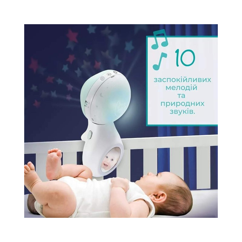 Мобіль музичний з проектором на ліжечко 3 в 2 Infantino 302050I, персиковий, світло та звук