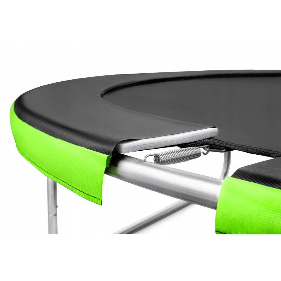 Батут із внутрішньою сіткою Premium 4FIZJO 4FJ0605 Black/Green 12FT 374 см