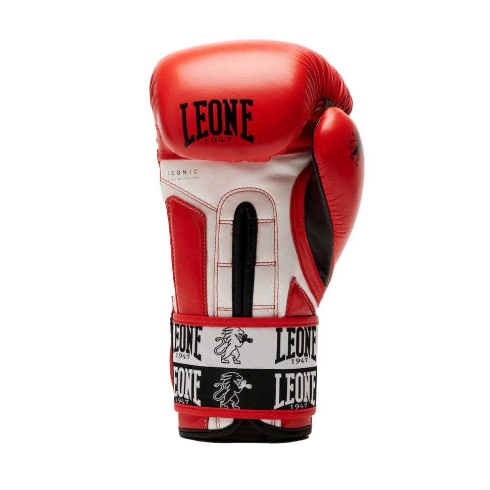 Боксерские перчатки GN208 ICONIC Leone GN208_Red_10oz 10 унций (бинты в комплекте)