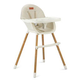 Стульчик для кормления REKI 2 в 1 MoMi KRKA00035 beige, функция кресла