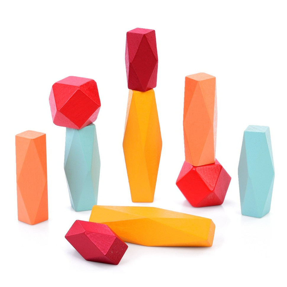 Дитяча дерев'яна гра-балансир Limo Toy MD 1896, 10 фігурок