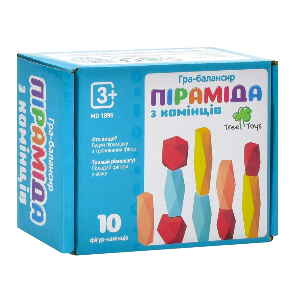 Дитяча дерев'яна гра-балансир Limo Toy MD 1896, 10 фігурок