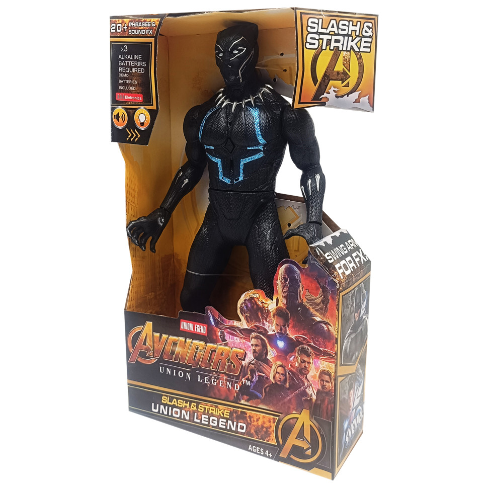 Фігурка героя «Black Panther» Bambi GO-818-01(Black Panther) 30 см, звук, світло