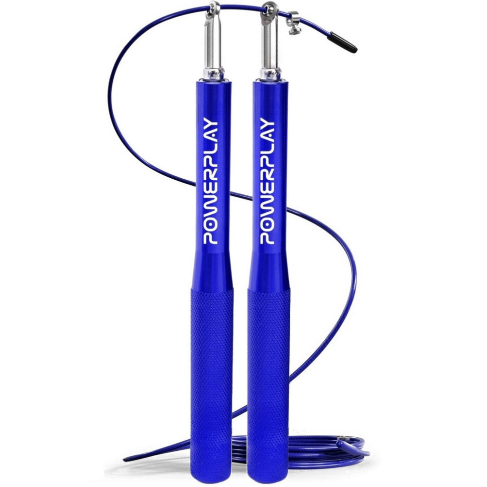 Скакалка скоростная на подшипниках 4207 Elite Jump Rope PowerPlay PP_4207_Blue 3 метра
