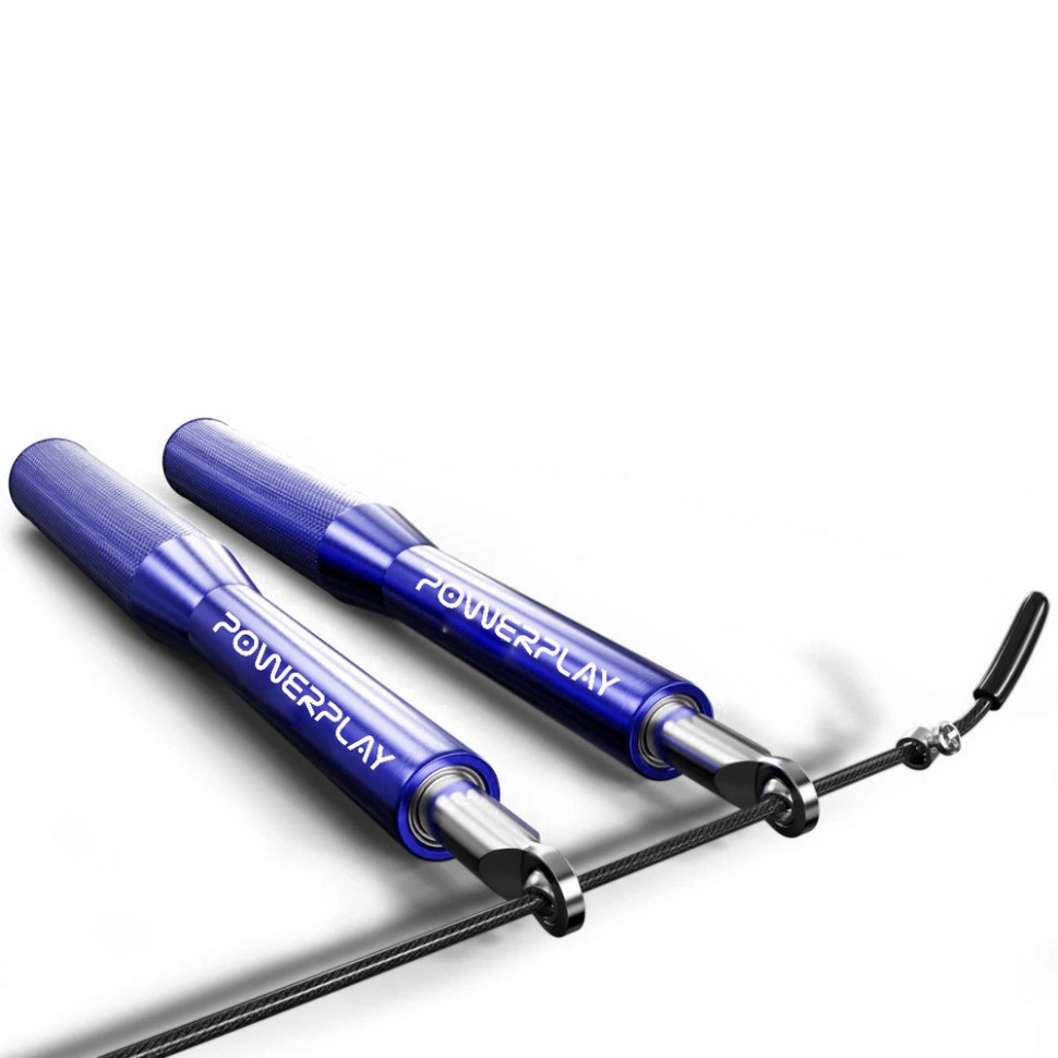 Скакалка скоростная на подшипниках 4207 Elite Jump Rope PowerPlay PP_4207_Blue 3 метра