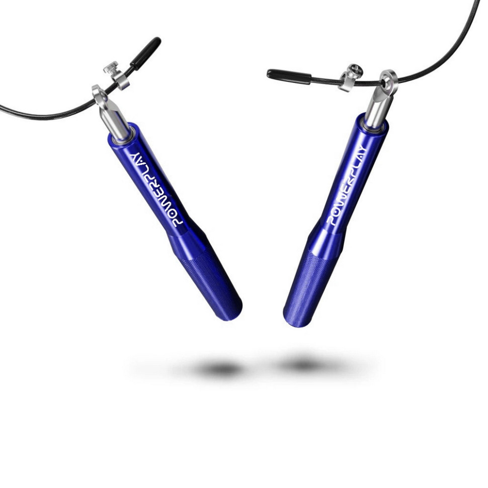 Скакалка скоростная на подшипниках 4207 Elite Jump Rope PowerPlay PP_4207_Blue 3 метра