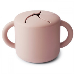 Силиконовая кружка для снеков Papillon Mushie 000327 Blush, пудра