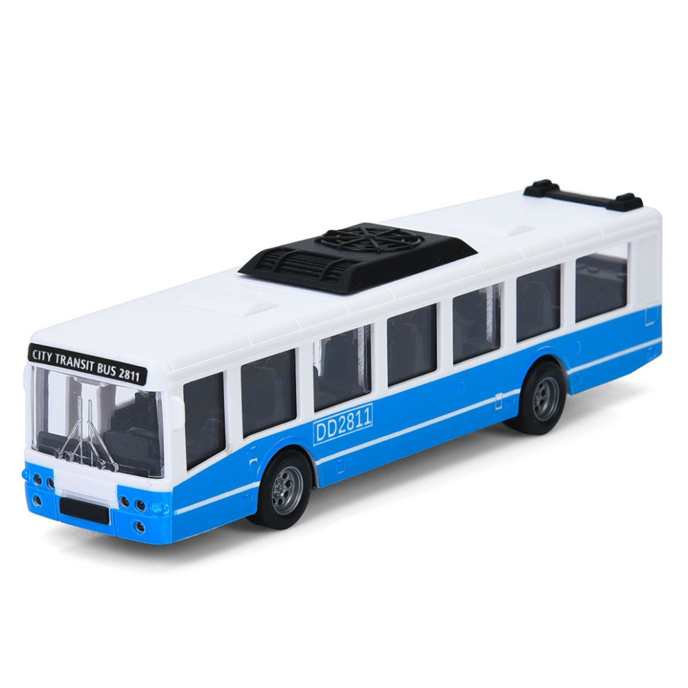 Дитячий інерційний тролейбус Bambi DD2813AC(Blue) відкриваються двері