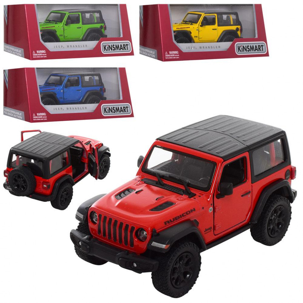 Машинка Jeep Wrangler Hard Top Kinsmart KT5412WB інерційна, 1:34