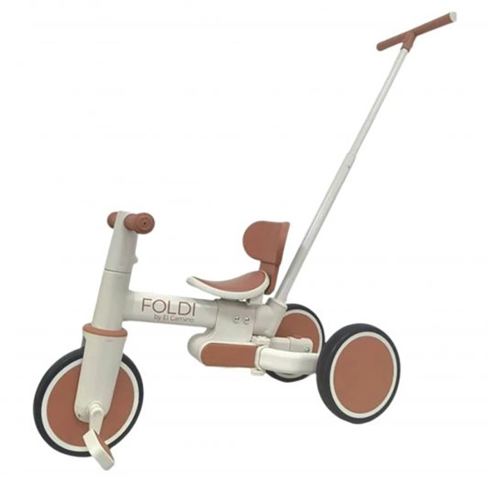 Детский трехколесный велосипед 3 в 1 FOLDI El Camino ME 1202 Сinnamon Beige