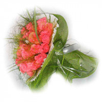 Букет з цукерок Коралові троянди 19 4038IT