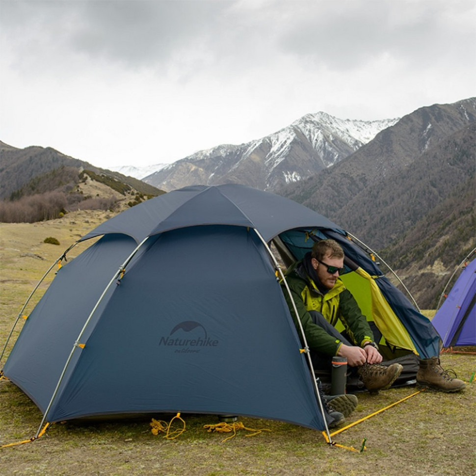 Намет двомісний зі сферичним куполом Cloud Peak 2 NH19K240-Y Naturehike 6927595736326, 15D, темно-синій