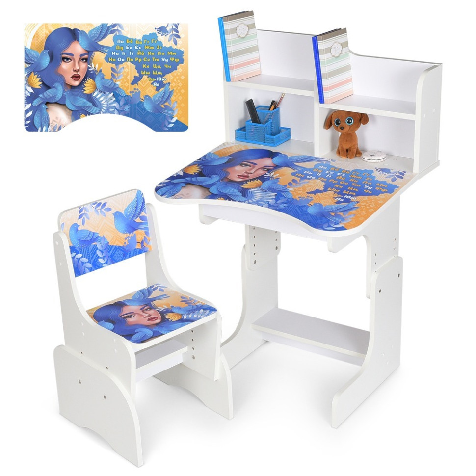 Дитяча Парта Bambi N 2071-5-1 білий, зі стільчиком