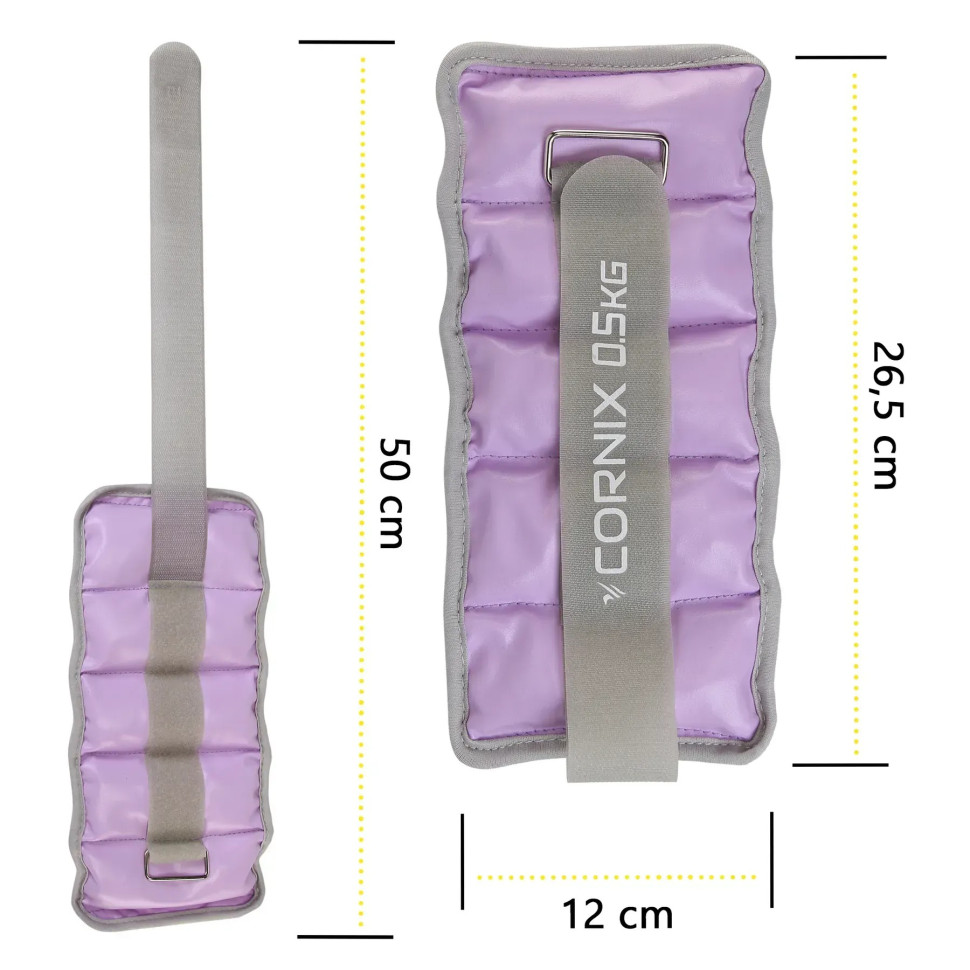 Утяжелители-манжеты для ног и рук Cornix XR-0395, 2 x 0.5 кг