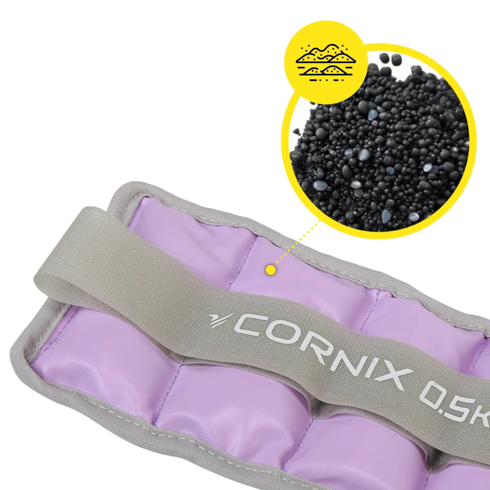 Утяжелители-манжеты для ног и рук Cornix XR-0395, 2 x 0.5 кг