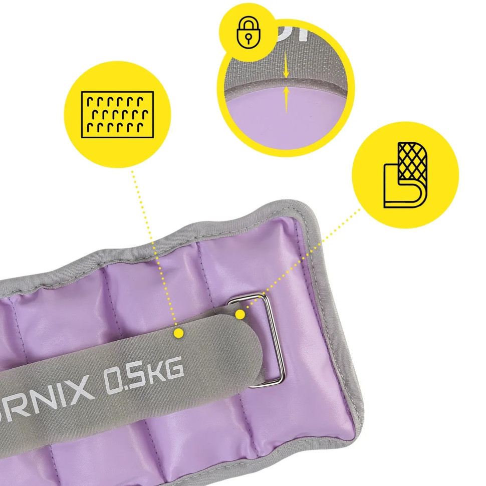 Утяжелители-манжеты для ног и рук Cornix XR-0395, 2 x 0.5 кг