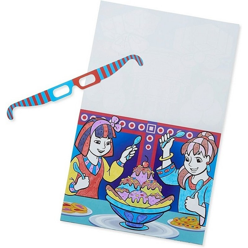 Раскраска по точкам для девочек Melissa&Doug MD9963 с эффектом 3D